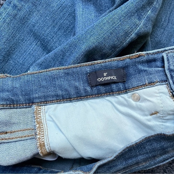 J Crew Toothpick Jeans 8” Rise Let Down Hem size 25 - Picture 5 of 9
